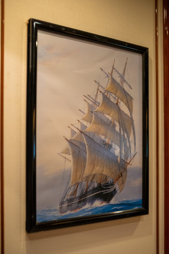 Galileo superyacht guest cabin with double bed 1